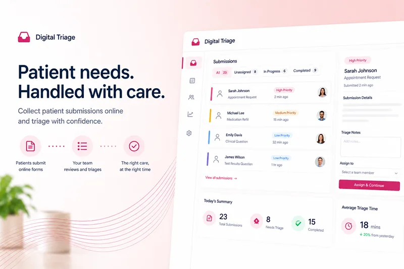 Digital Triage SmartForms for NHS GP practices